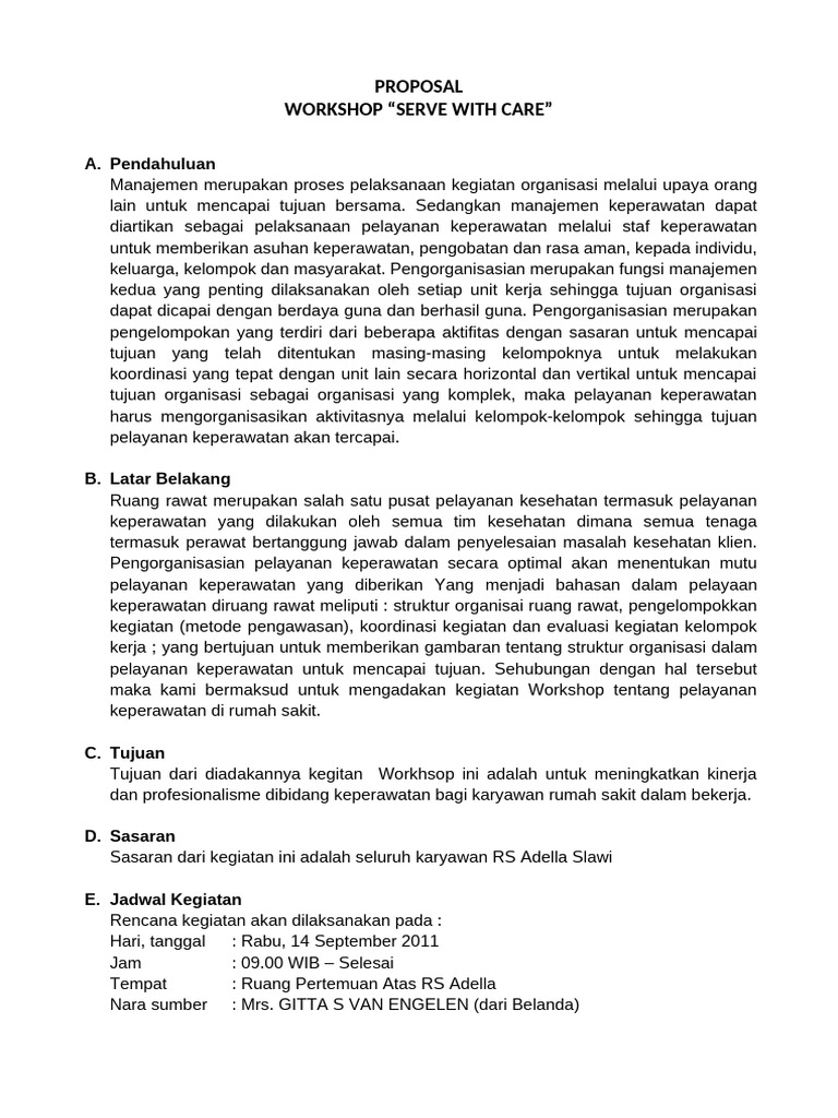 Proposal With Care | PDF