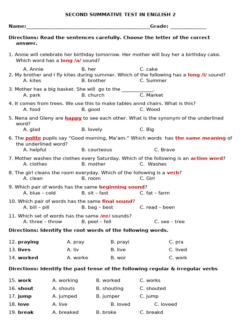 ENGLISH 2 | PDF | Linguistics