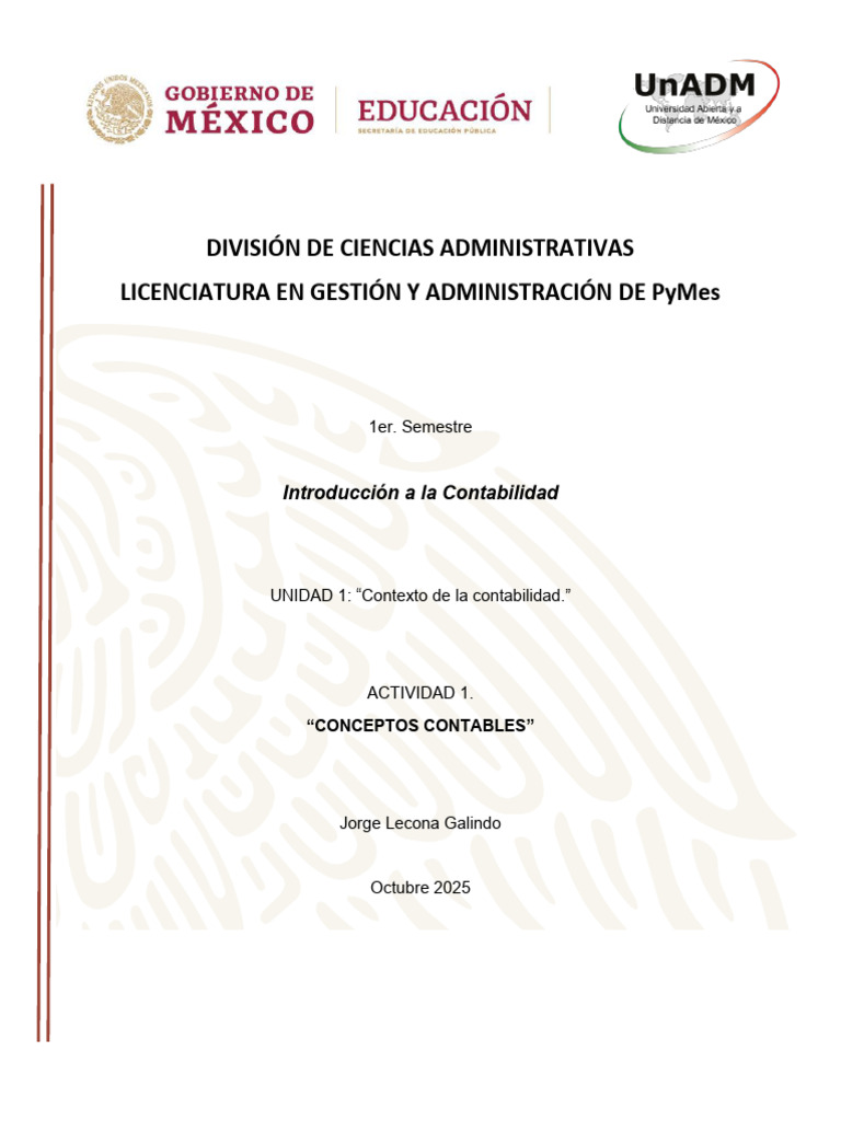 GICO_U1_A1_JOLG | PDF | Contabilidad | Estado financiero