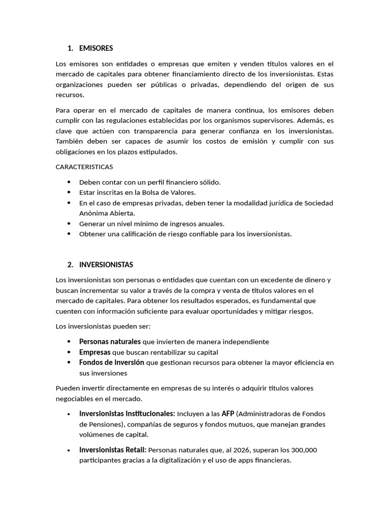 Mercado de Capitales | PDF | Inversiones | Bolsa