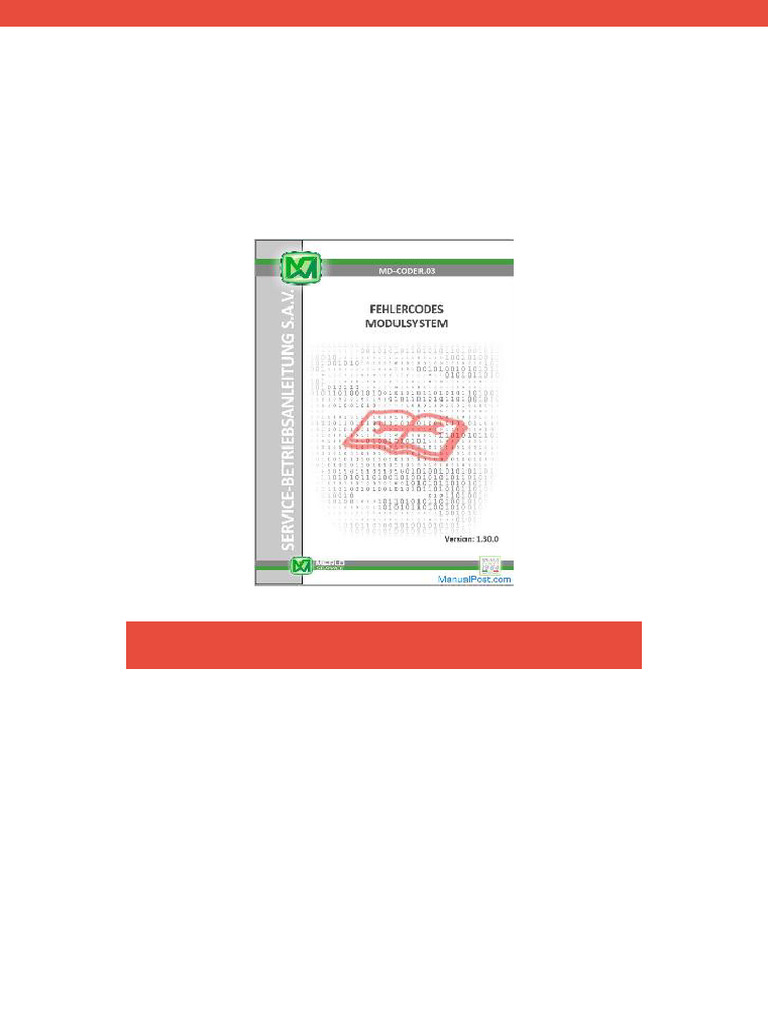 Merlo Module System MD Coder 03 Error Codes de | PDF