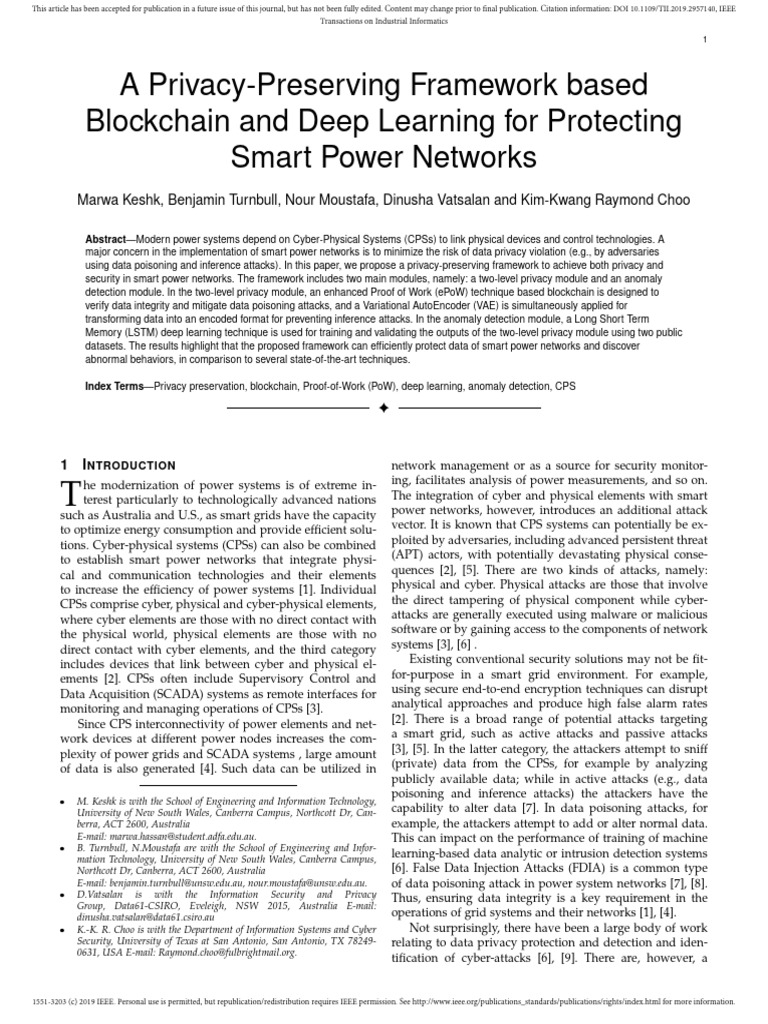 A Privacy-Preserving Framework Based Blockchain | PDF | Encryption ...