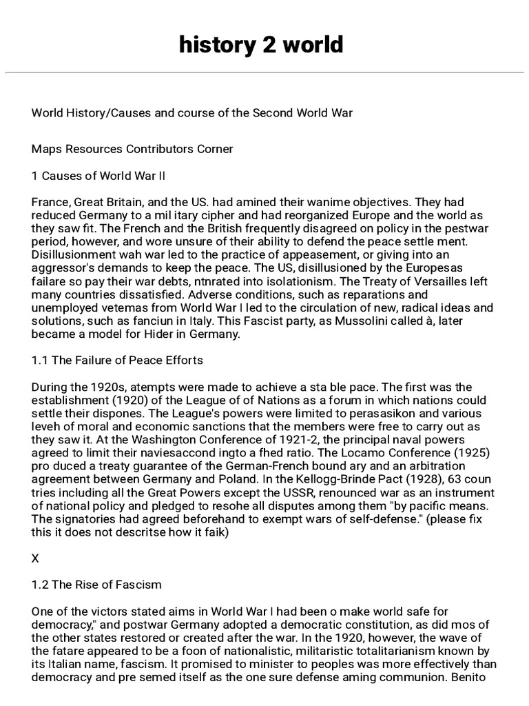 History 2 World | PDF | World War II | Vietnam