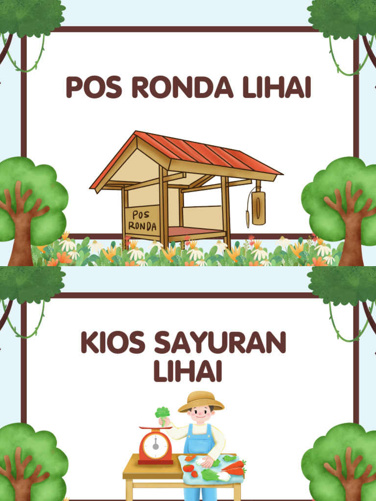 Tag Pos Ronda & Kios Sayuran & Print Out Ayam | PDF