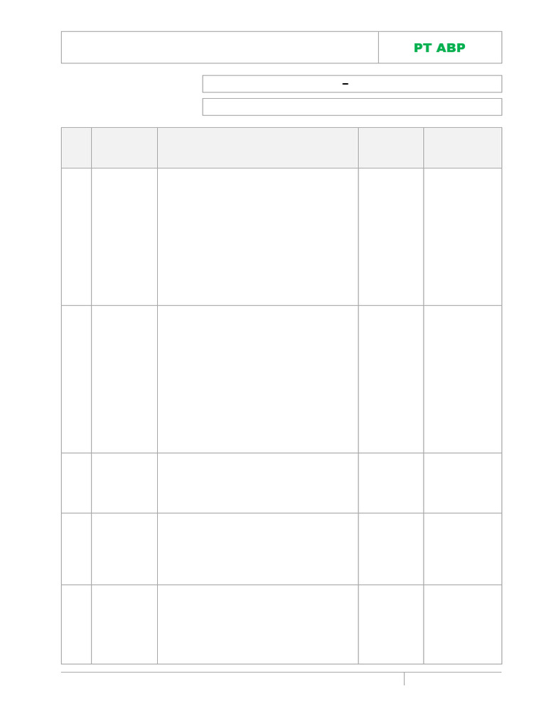 Form Rekapitulasi Ketidaksesuaian | PDF
