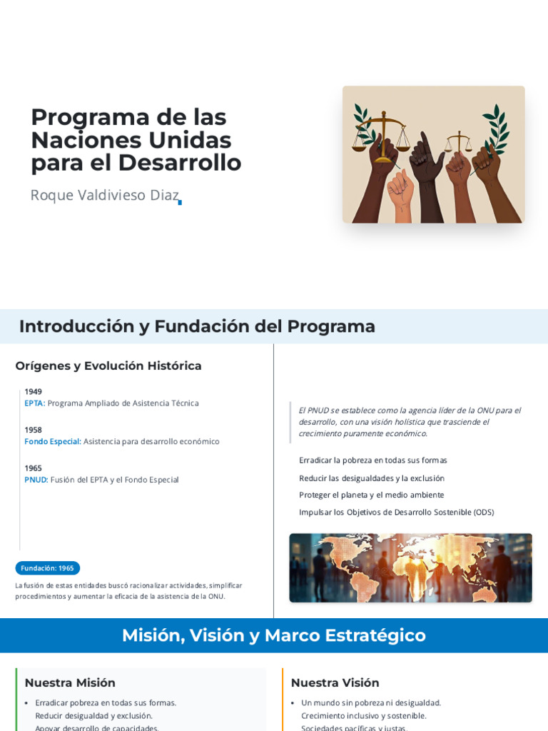 Programa de Las Naciones Unidas para El Desarrollov5.Ppt ...