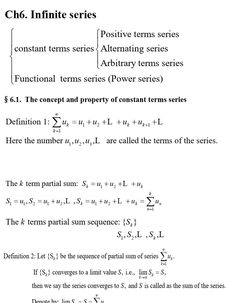 Advanced Mathematics Series P1 | PDF | Series (Mathematics) | Sequence