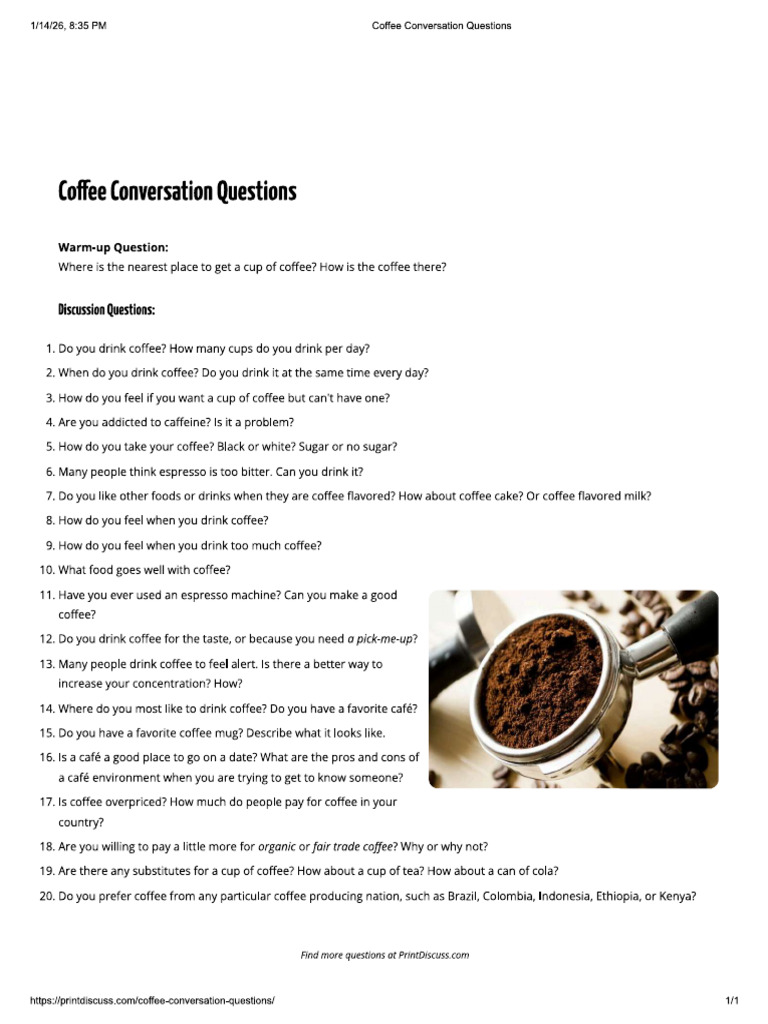 Coffee | PDF