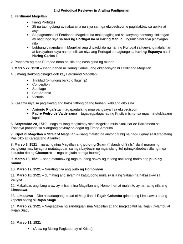 2nd Periodical AP | PDF