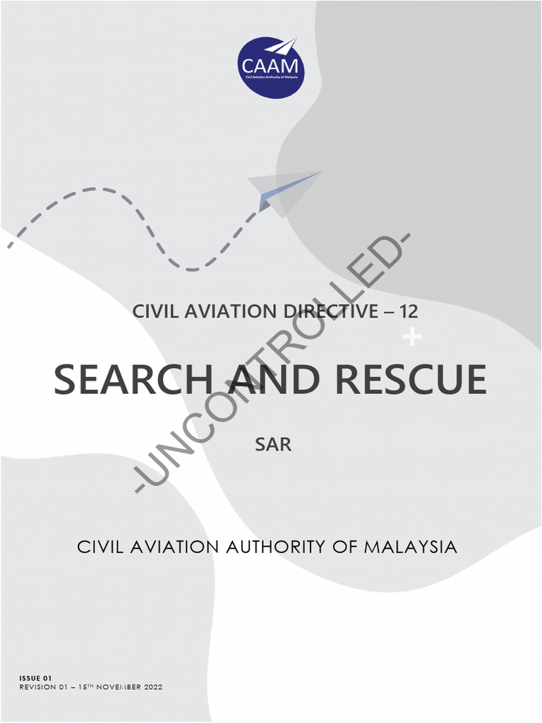 Cad 12 Search and Rescue Sar Iss01 Rev01 | PDF | Search And Rescue
