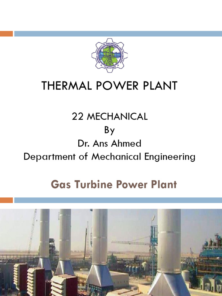 Lec - 9-12-Gas Turbine Power Plant | PDF | Gas Turbine | Power Station