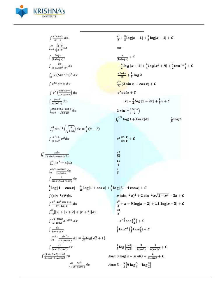 Integrals Revised | PDF | Théorie (échecs) | Échecs