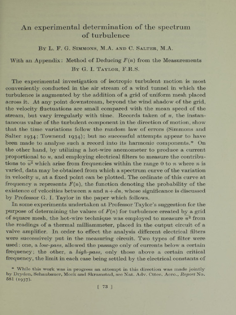 Simmons Et Al 1997 an Experimental Determination of the Spectrum of ...