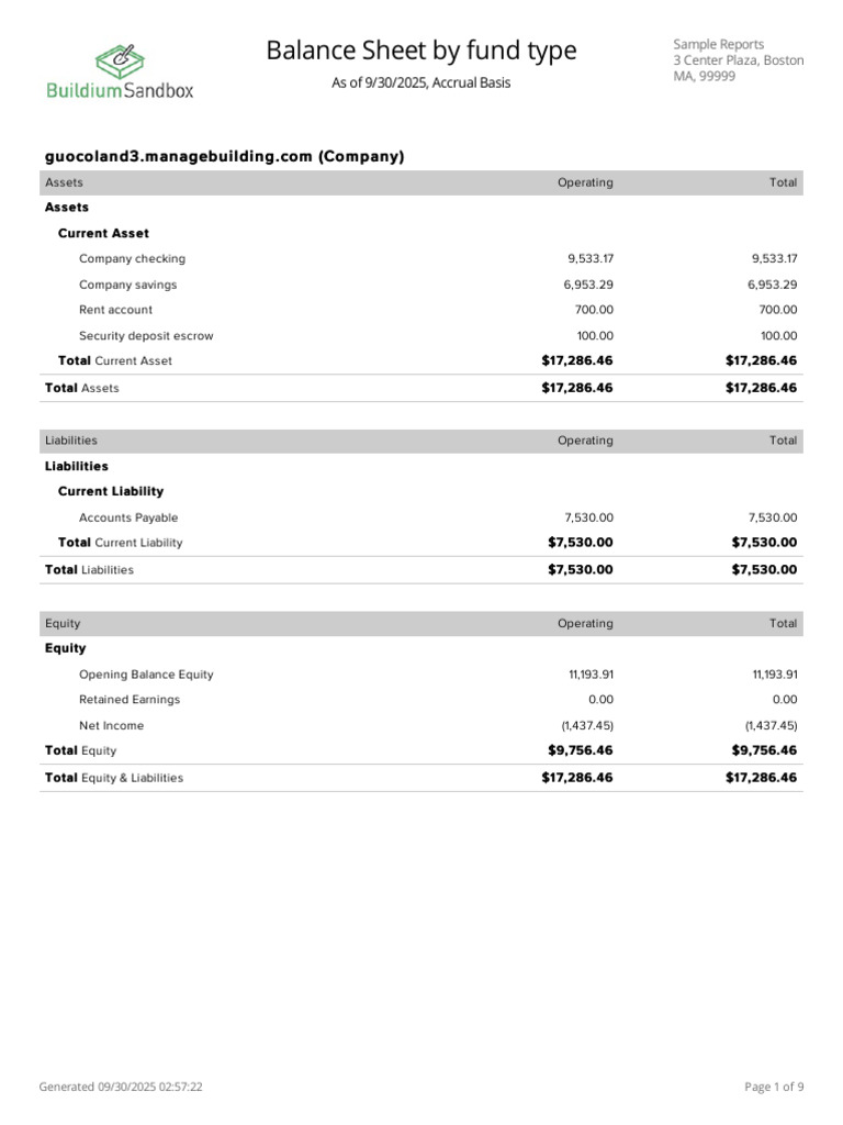 Balance Sheet Byfund Type-Accrual | PDF | Equity (Finance) | Balance Sheet