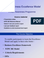 NTPC BE Model Refresher Prog - Modified Aug 2011