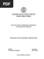 Download Bachelor Thesis Pronouns from Different Perspectives by Pietro Viviani SN98965334 doc pdf