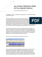 Guia de Como Grabar Multi-Pista (Multi Track) Con Audacity