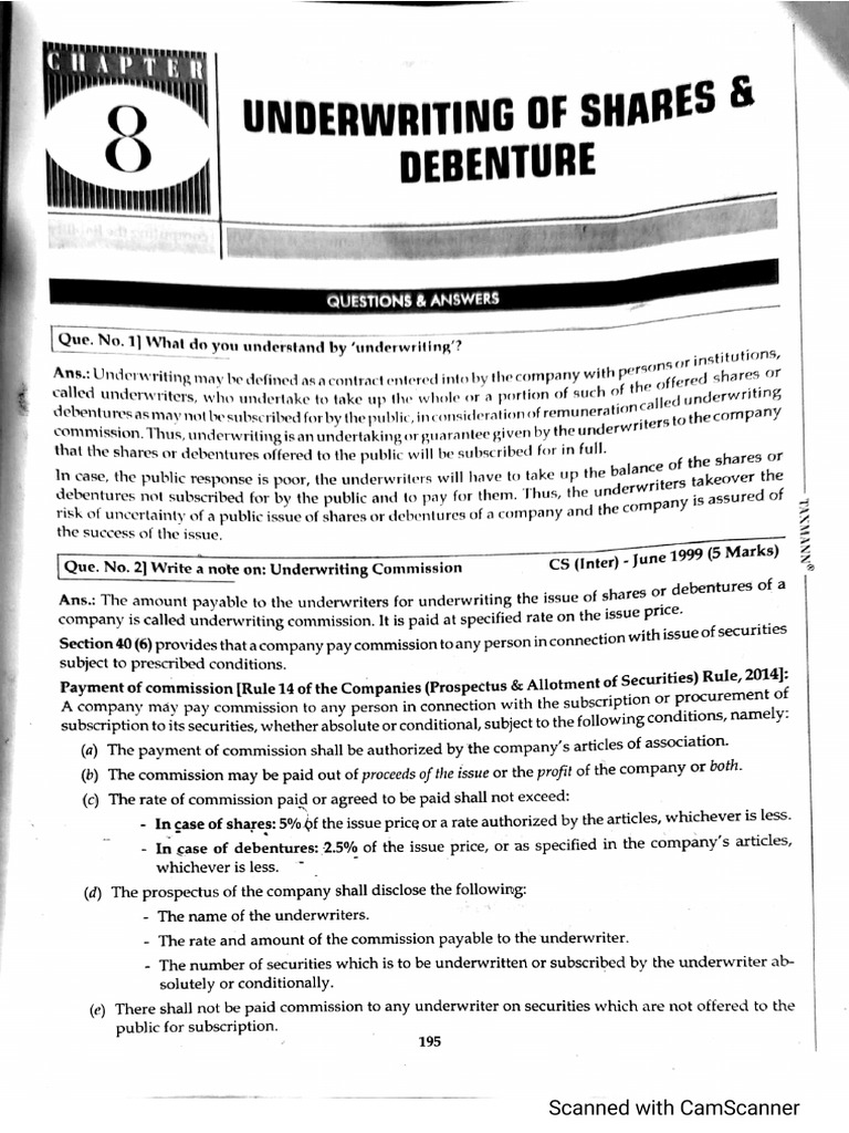 Underwriting | PDF