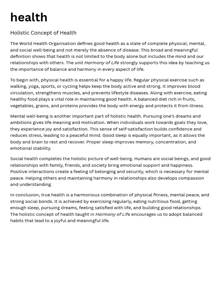Health | PDF