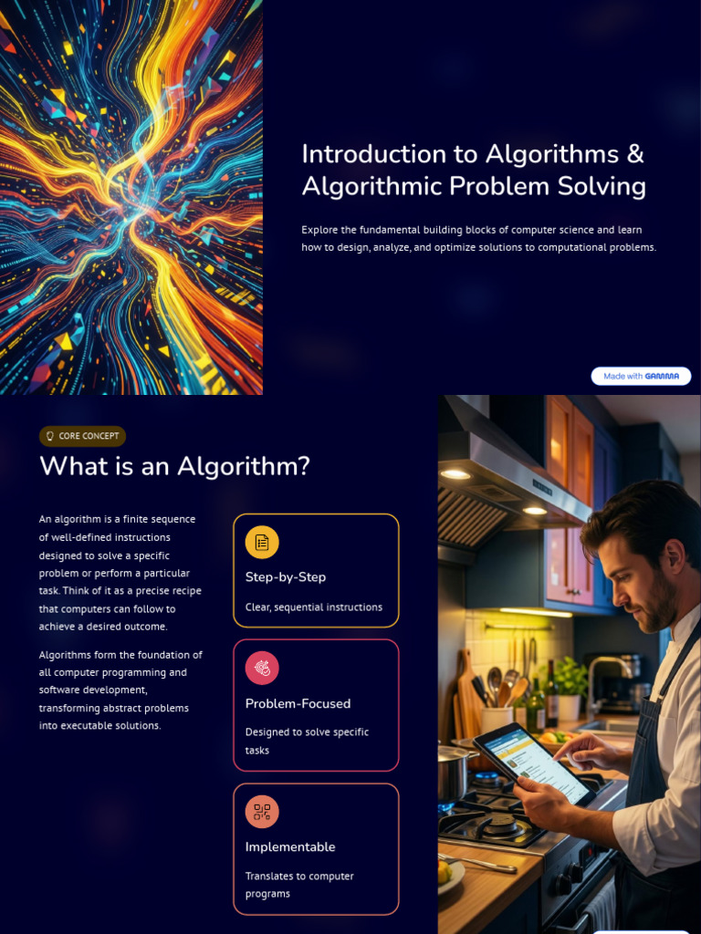 Introduction To Algorithms and Algorithmic Problem Solving | PDF