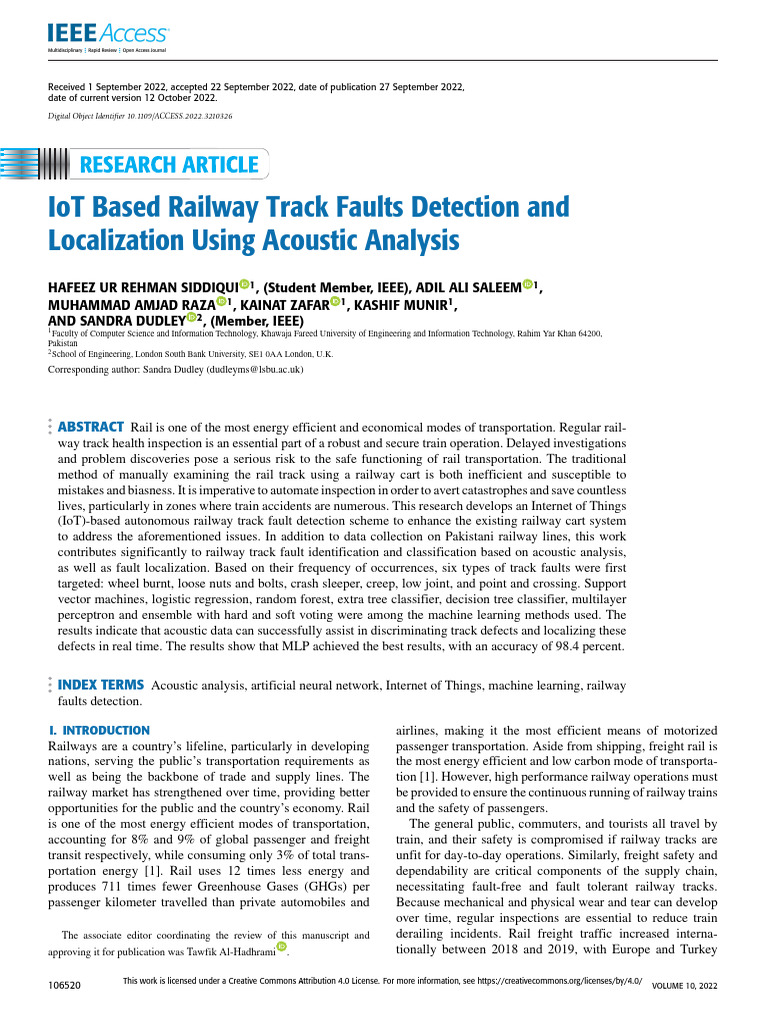 IoT Based Railway Track Faults Detection and Localization Using ...