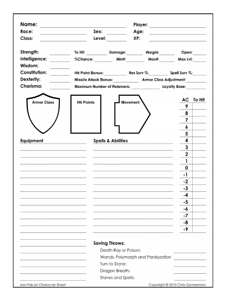 Character Sheet | PDF