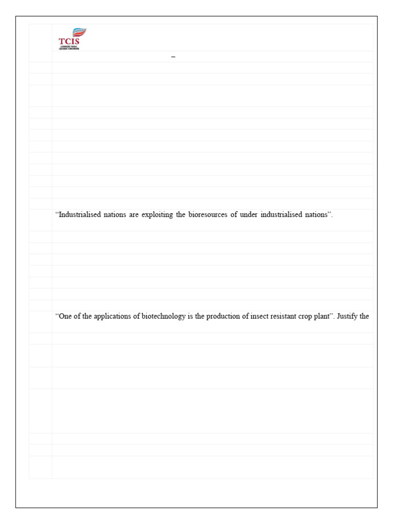 Worksheet 10 Biotec Applications | PDF