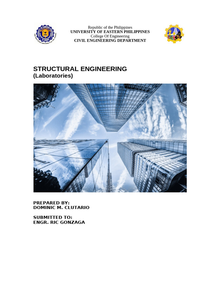 Clutario Dominic M Lab#1 2 3 4 5 | PDF | Structural Analysis | Beam ...