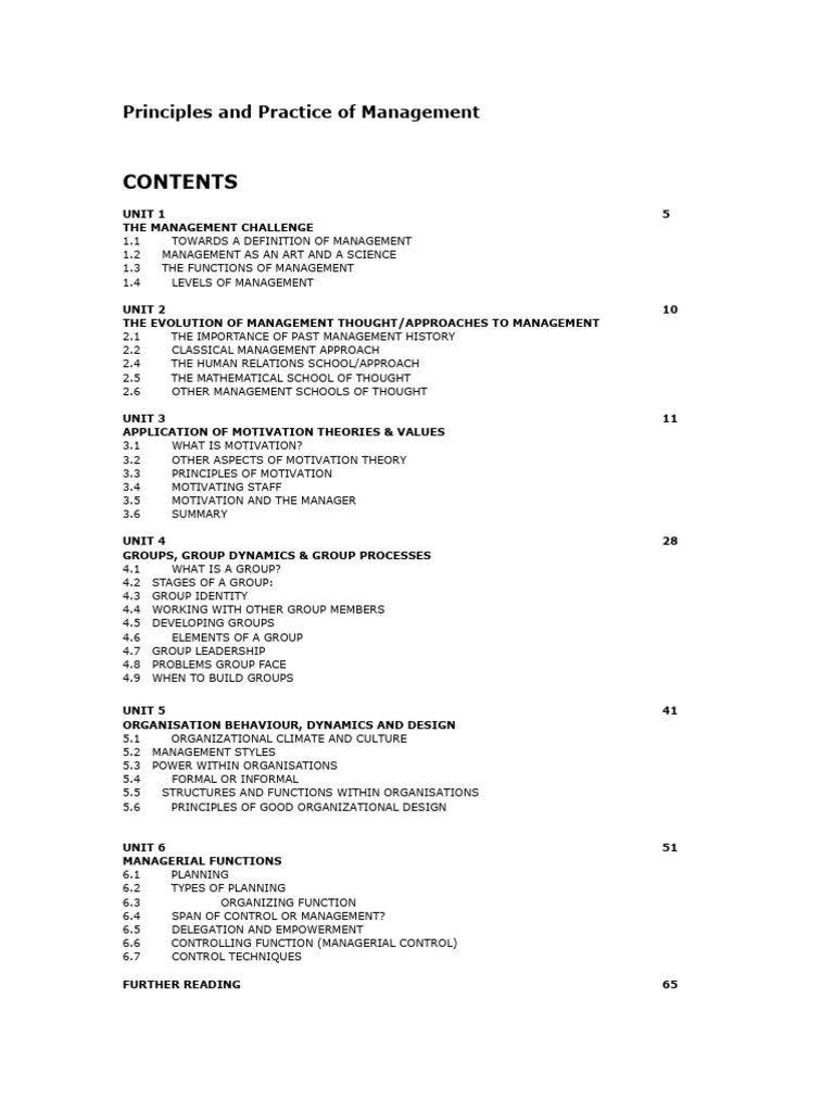 Principles of Management GENERAL | PDF | Motivation | Motivational