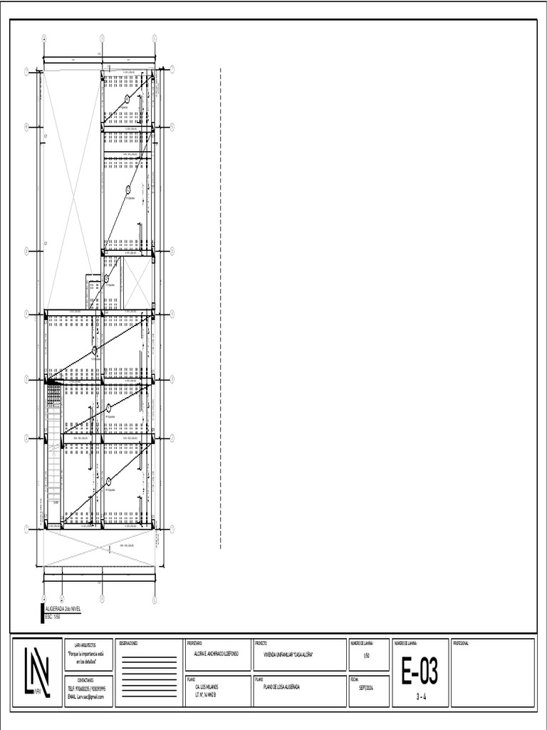 Plano de Estructura - Alcira - San Juan de Lurigancho Final-E-03 | PDF