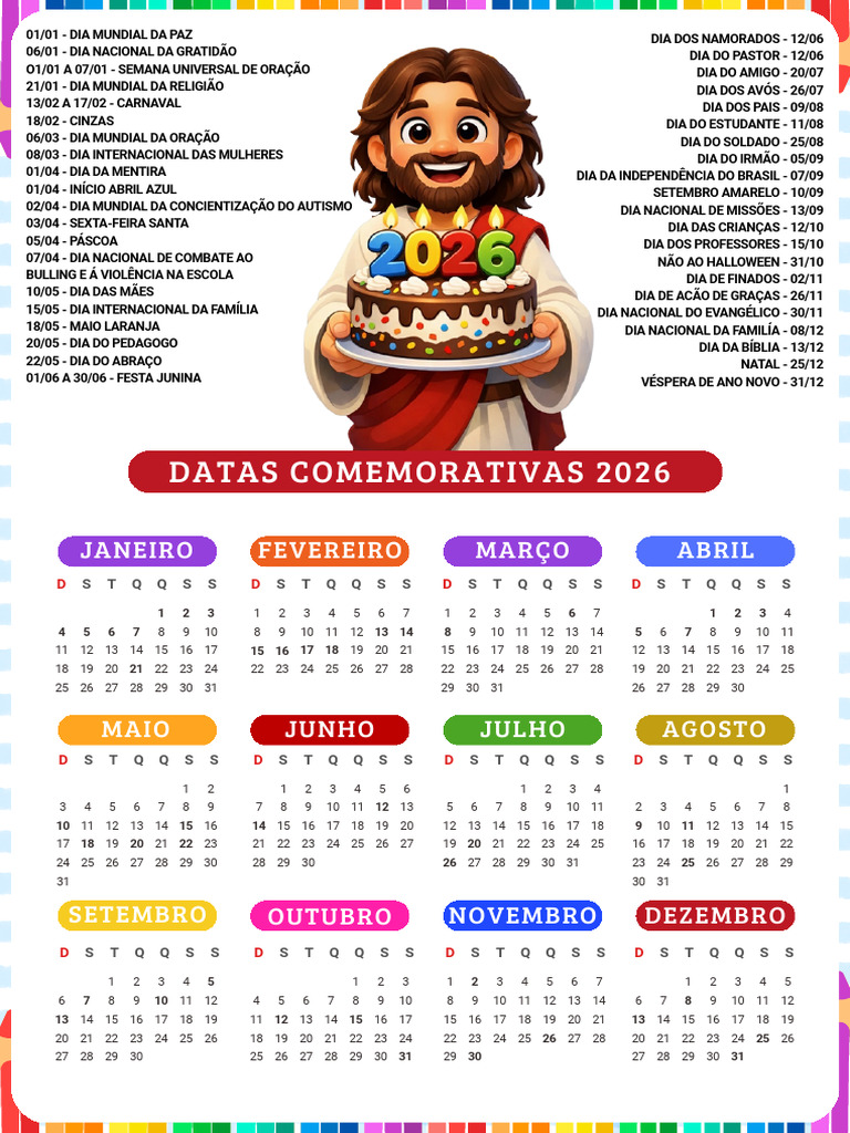 VIP - Datas Comemorativas 2026 | PDF