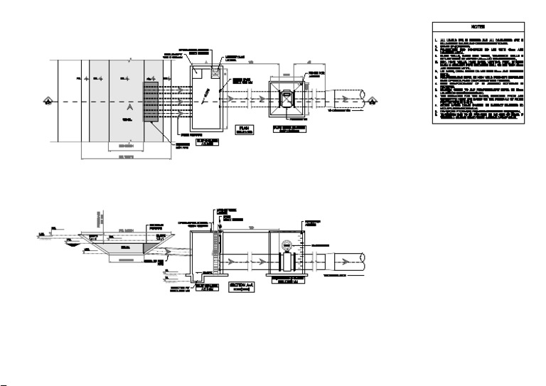 Typical Drawing of Offtake With 3 Pipes 3 | PDF | Civil Engineering