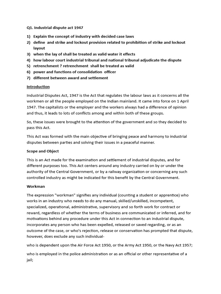 Labour Law | PDF | Employment | Strike Action