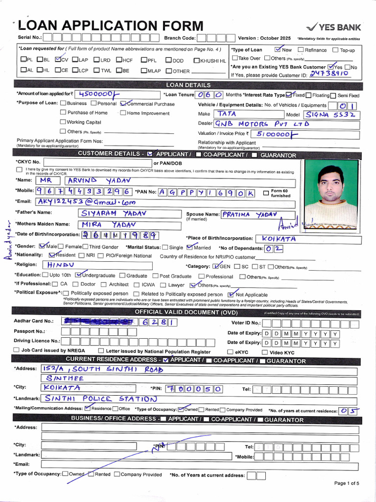 Appl Form | PDF | Business | Economies