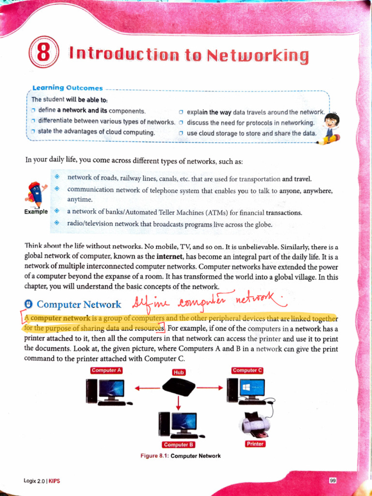 Introduction To Networking Class 8 | PDF