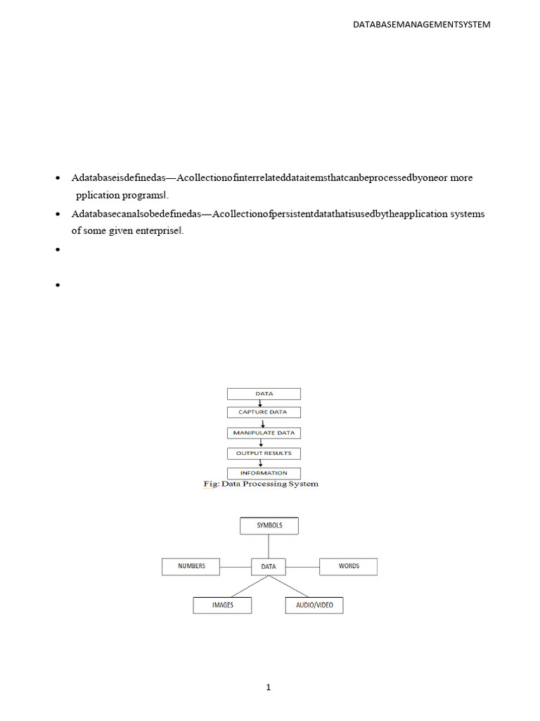 DBMS Unit-1 | PDF | Databases | Inheritance (Object Oriented Programming)