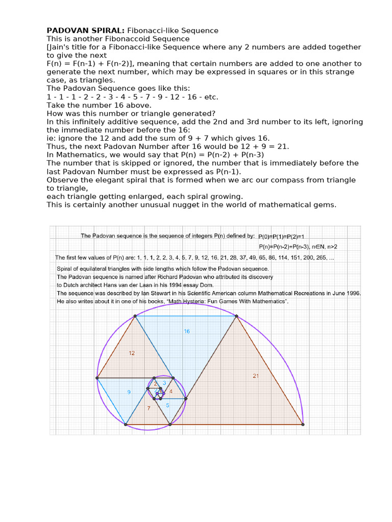 Padovan Spiral | PDF