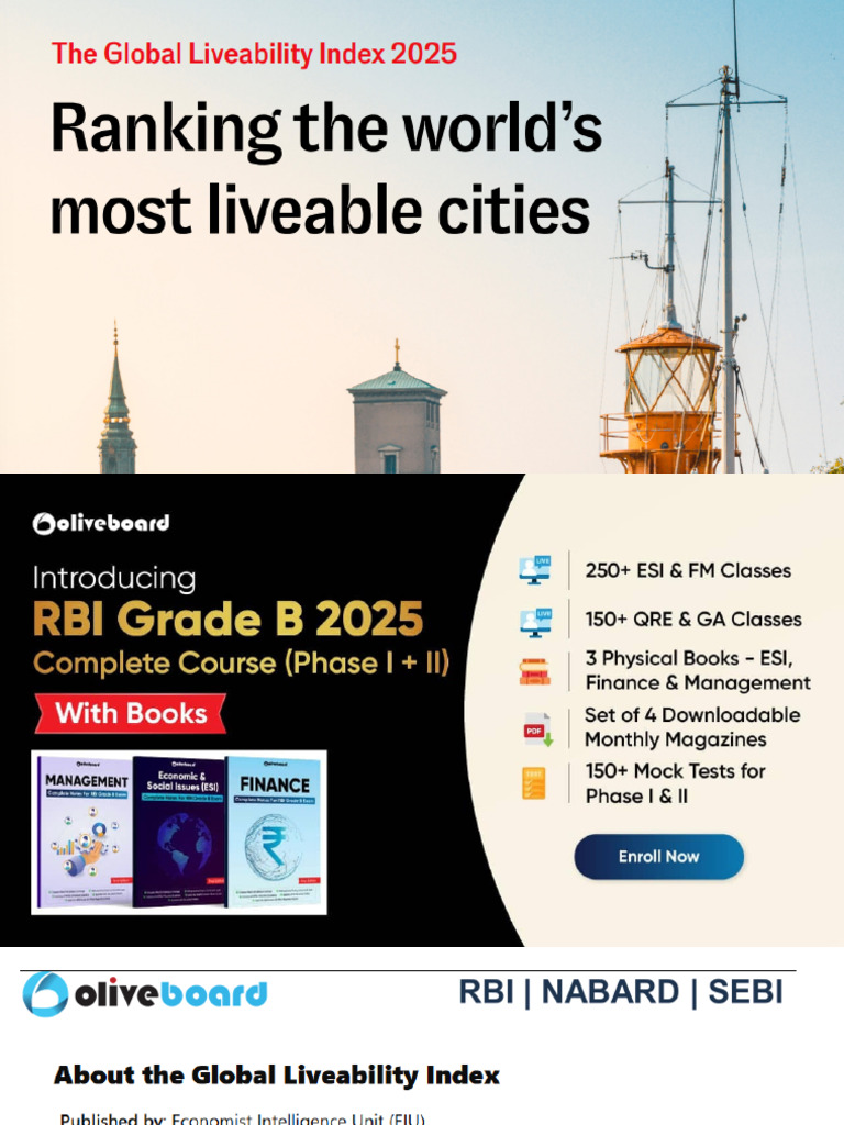 Global Liveability Index 2025 - 1750836460 | PDF