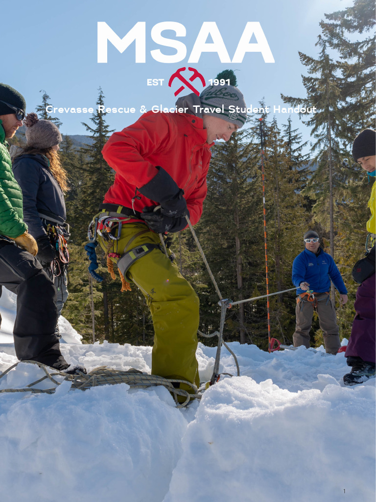 Crevasse Rescue Handout | PDF | Glacier | Rope
