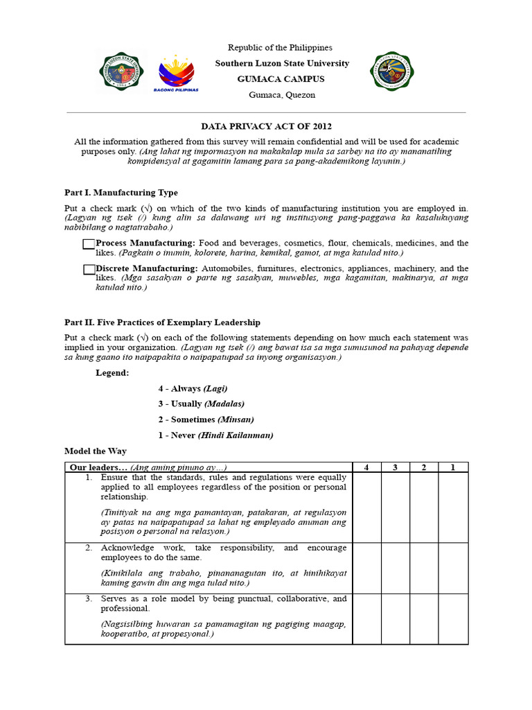 Final Questionnaire | PDF