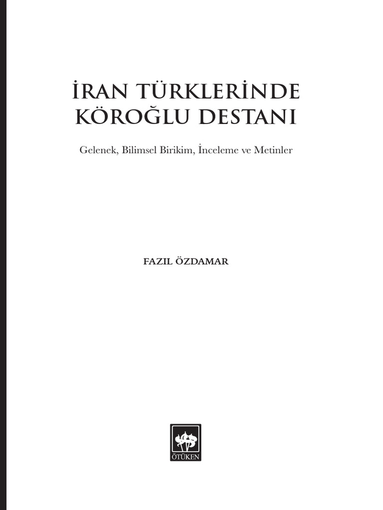 Iran Turklerinde Koroglu Destani 1694778362 | PDF