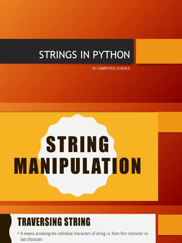 Strings in Python | PDF
