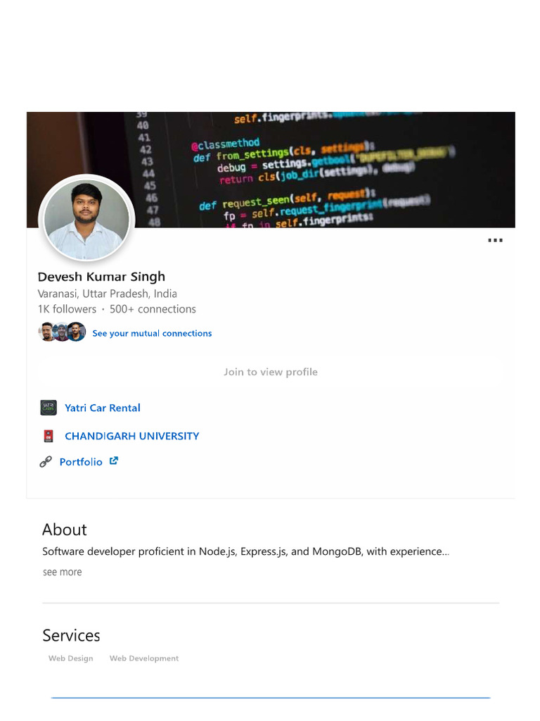 Devesh Singh Linkedin 30 Jan 2025 | PDF
