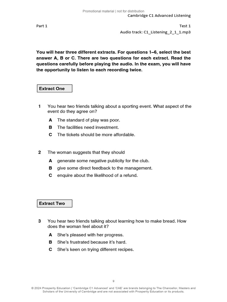 Listening C1 Book 2 Digital Sample Removed | PDF | Leadership ...