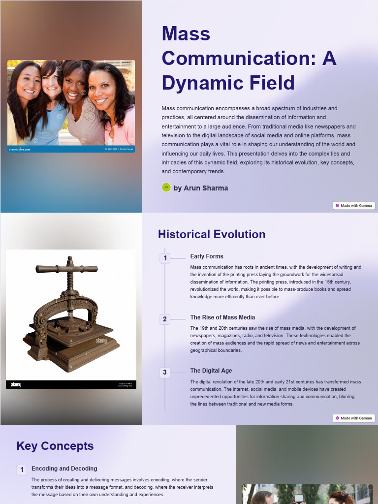 Mass Communication A Dynamic Field | PDF | Mass Media | Communication