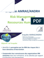 Enquête AMRAE/ANDRH Risk Management et Ressources Humaines