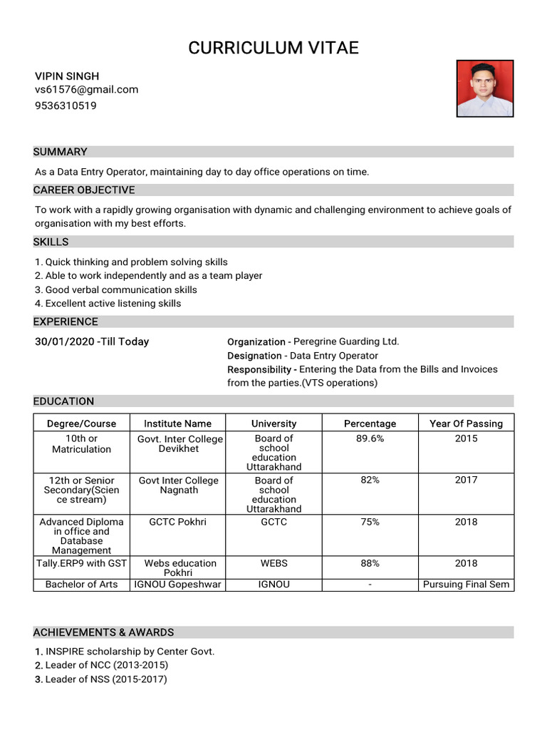 Final Resume Vipin | PDF