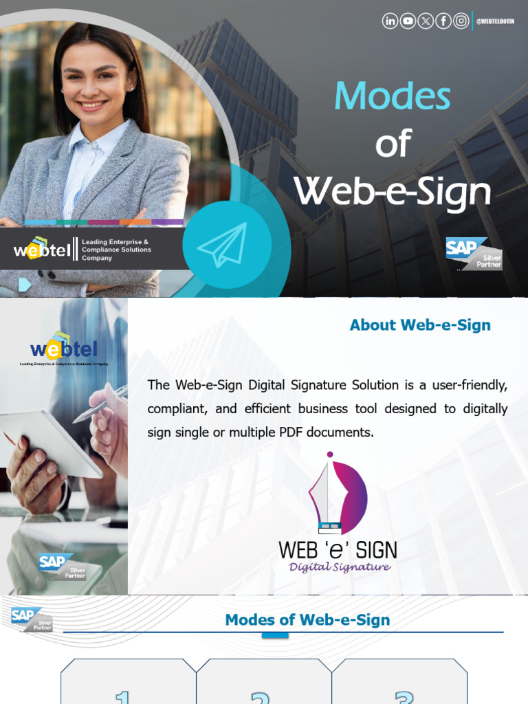 Modes of Web-e-Sign With Diagram | PDF | Enterprise Resource Planning ...