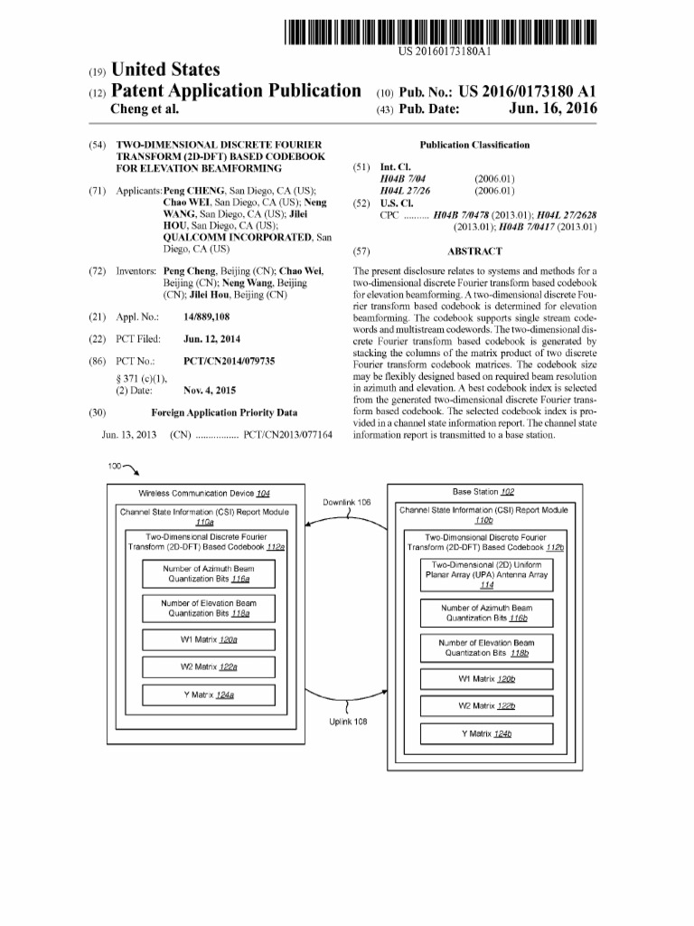 Two-dmensional Discrete Fourier Transform (2d-Dft) Based Codebook for ...