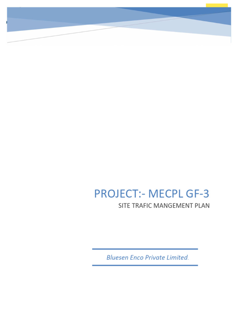 Site Traffice Mangement Plan | PDF | Emergency Management | Emergency